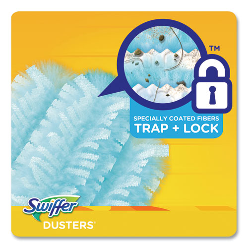 Image of Swiffer® Dusters Refill, Dust Lock Fiber, Lavender Scent, Light Blue, 18/box