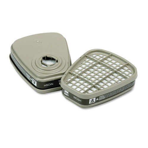 Image of 3M 6001 Respirator Cartridge For Certain Organic Vapors, 2/pack