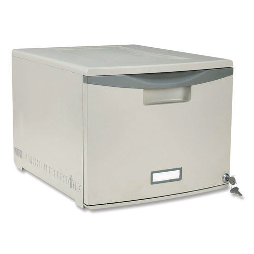 Image of Storex Stackable Storage Drawer, 14.8" X 18.3" X 12.8", Gray