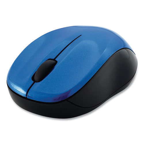 Image of Verbatim® Silent Wireless Blue Led Mouse, 2.4 Ghz Frequency/32.8 Ft Wireless Range, Left/right Hand Use, Blue