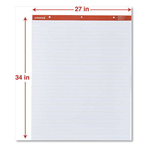 Image of Universal Easel Pads/Flip Charts, Presentation Format (1" Rule), 27 x 34, White, 50 Sheets, 2/Carton