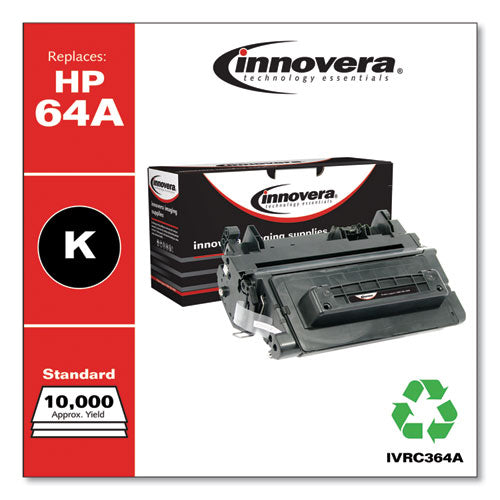 Image of Innovera® Remanufactured Black Toner, Replacement for 64A (CC364A), 10,000 Page-Yield