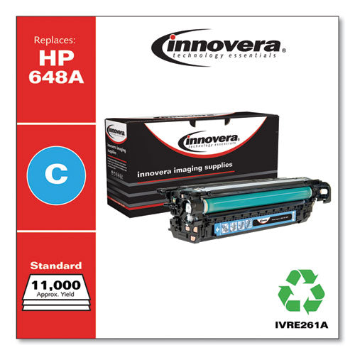 Image of Innovera® Remanufactured Cyan Toner, Replacement for 648A (CE261A), 11,000 Page-Yield