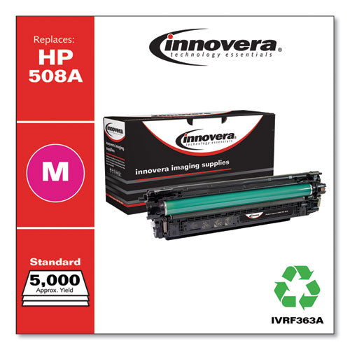 Image of Innovera® Remanufactured Magenta Toner, Replacement for 508A (CF363A), 5,000 Page-Yield