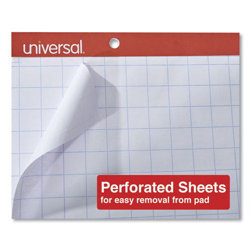Image of Universal Easel Pads/Flip Charts, Quadrille Rule (1 sq/in), 27 x 34, White, 50 Sheets, 2/Carton