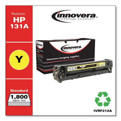 Image of Innovera® Remanufactured Yellow Toner, Replacement for 131A (CF212A), 1,800 Page-Yield