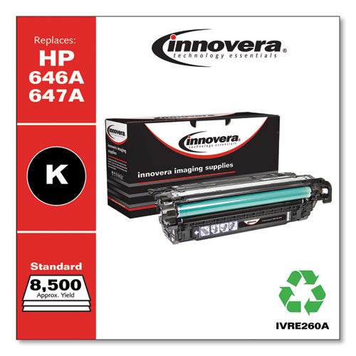 Image of Innovera® Remanufactured Black Toner, Replacement for 647A (CE260A), 8,500 Page-Yield
