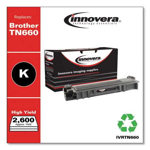 Image of Innovera® Remanufactured Black High-Yield Toner, Replacement for TN660, 2,600 Page-Yield