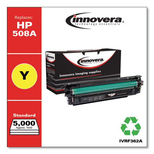 Image of Innovera® Remanufactured Yellow Toner, Replacement for 508A (CF362A), 5,000 Page-Yield