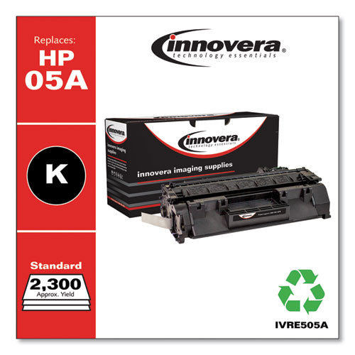 Image of Innovera® Remanufactured Black Toner, Replacement for 05A (CE505A), 2,300 Page-Yield