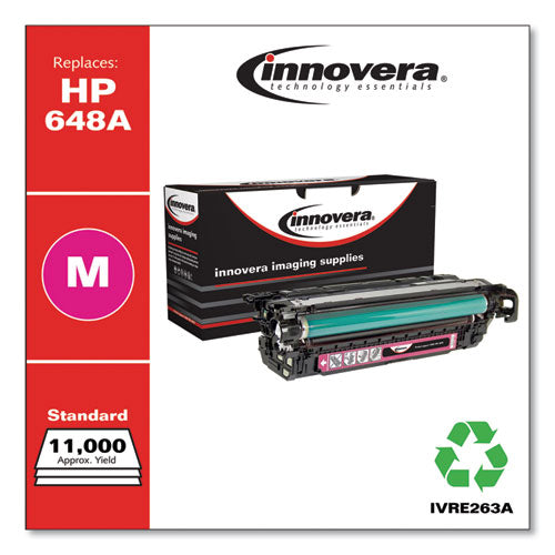 Image of Innovera® Remanufactured Magenta Toner, Replacement for 648A (CE263A), 11,000 Page-Yield