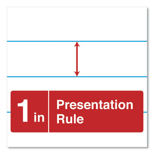 Image of Universal Easel Pads/Flip Charts, Presentation Format (1" Rule), 27 x 34, White, 50 Sheets, 2/Carton