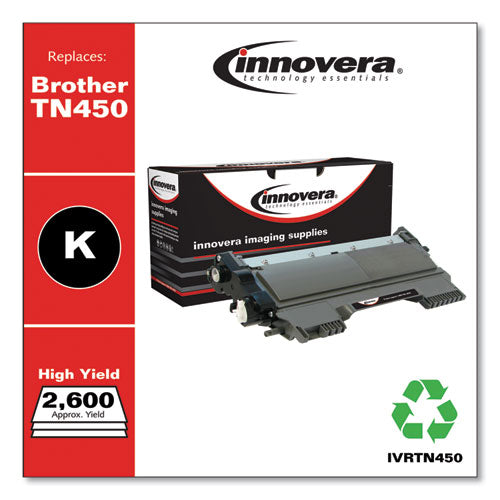 Image of Innovera® Remanufactured Black High-Yield Toner, Replacement for TN450, 2,600 Page-Yield