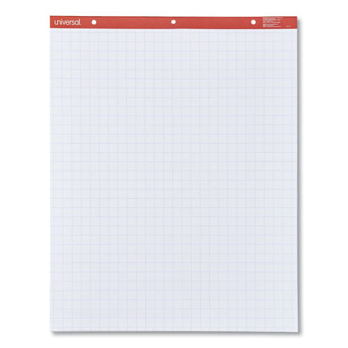 Image of Universal Easel Pads/Flip Charts, Quadrille Rule (1 sq/in), 27 x 34, White, 50 Sheets, 2/Carton