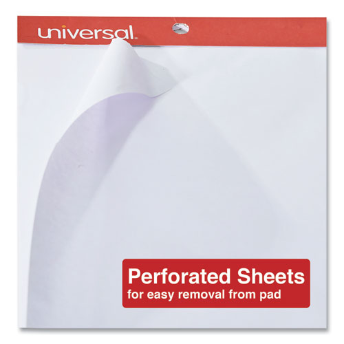 Image of Universal Easel Pads/Flip Charts, Unruled, 27 x 34, White, 50 Sheets, 2/Carton