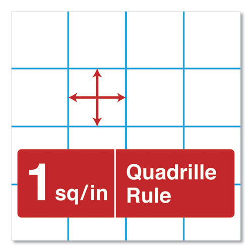 Image of Universal Easel Pads/Flip Charts, Quadrille Rule (1 sq/in), 27 x 34, White, 50 Sheets, 2/Carton