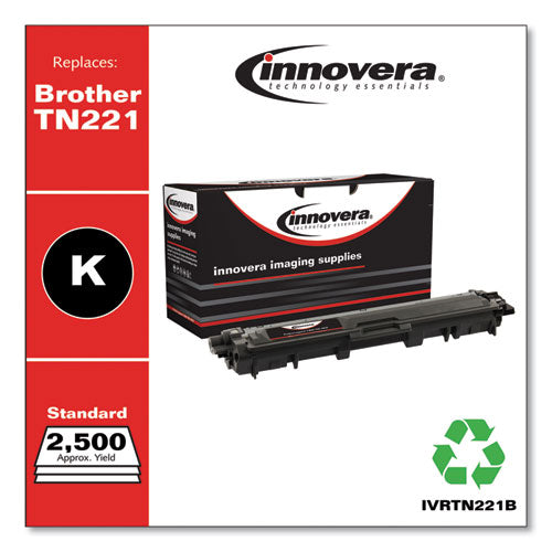 Image of Innovera® Remanufactured Black Toner, Replacement for TN221BK, 2,500 Page-Yield