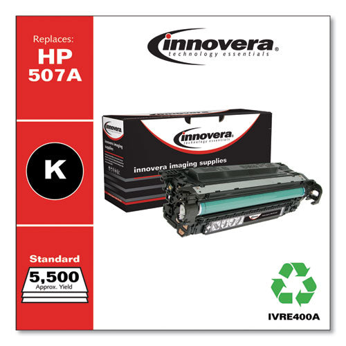 Image of Innovera® Remanufactured Black Toner, Replacement for 507A (CE400A), 5,500 Page-Yield
