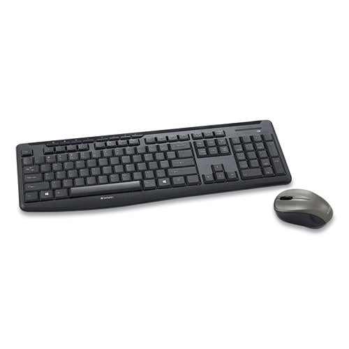 Image of Verbatim® Silent Wireless Mouse And Keyboard, 2.4 Ghz Frequency/32.8 Ft Wireless Range, Black