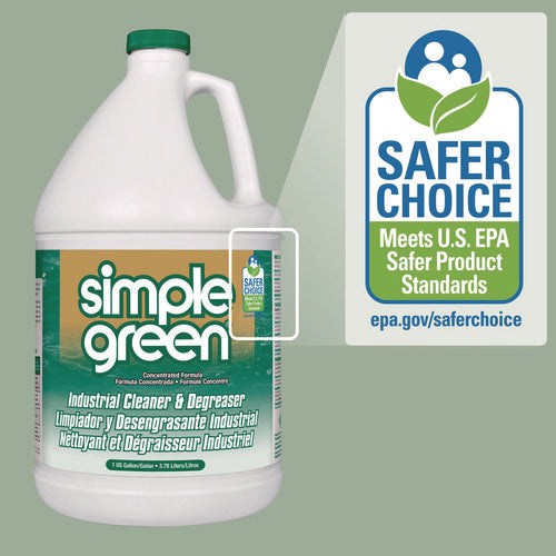 Image of Simple Green® Industrial Cleaner And Degreaser, Concentrated, 1 Gal Bottle, 6/carton