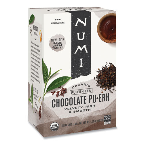 Image of Numi® Organic Tea, Chocolate Puerh, 16/box