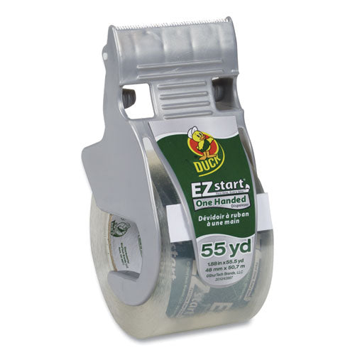 Image of Duck® Ez Start Premium Packaging Tape With Dispenser, 1.5" Core, 1.88" X 55.5 Yds, Clear