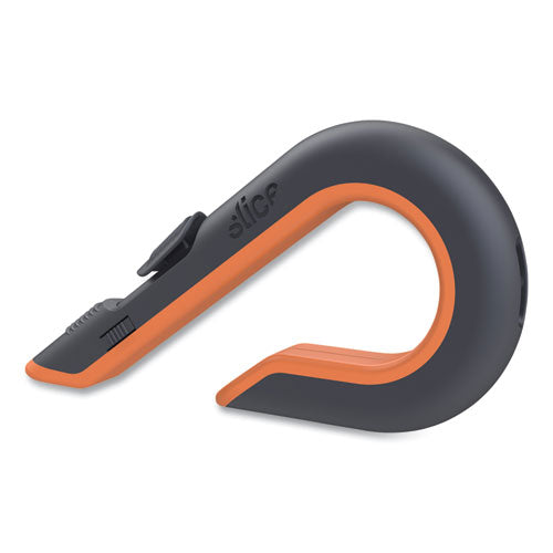 Image of slice® Box Cutters, Double Sided, Replaceable, 1.29" Carbon Steel Blade, 7" Nylon Handle, Gray/Orange