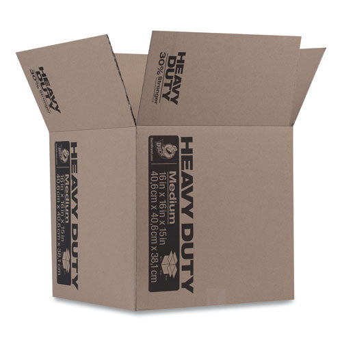 Image of Duck® Heavy-Duty Boxes, Regular Slotted Container (rsc), 16" X 16" X 15", Brown