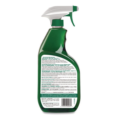 Image of Simple Green® Industrial Cleaner And Degreaser, Concentrated, 24 Oz Spray Bottle, 12/carton