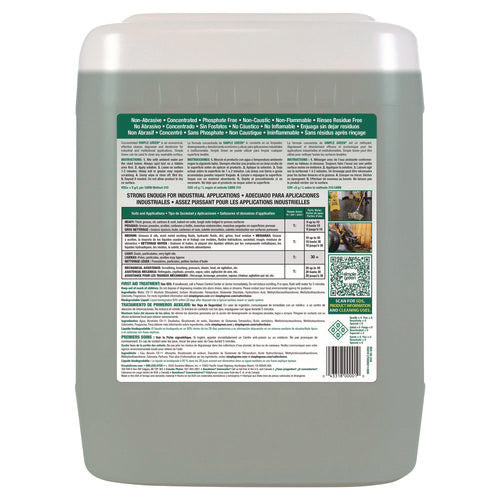 Image of Simple Green® Industrial Cleaner And Degreaser, Concentrated, 5 Gal, Pail