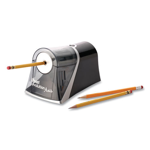 Image of Westcott® Ipoint Evolution Axis Pencil Sharpener, Ac-Powered, 4.25 X 7 X 4.75, Black/silver