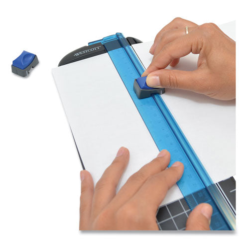 Image of Westcott® Multi-Purpose Personal Trimmer, 10 Sheets, 12" Cut Length, Plastic Base, 6.38 X 12