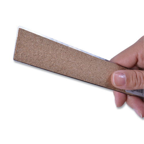 Image of Westcott® Stainless Steel Office Ruler With Non Slip Cork Base, Standard/metric, 12" Long