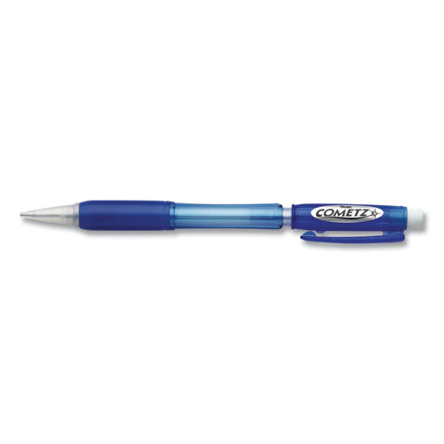 Image of Pentel® Cometz Mechanical Pencil, 0.9 mm, HB (#2), Black Lead, Blue Barrel, Dozen