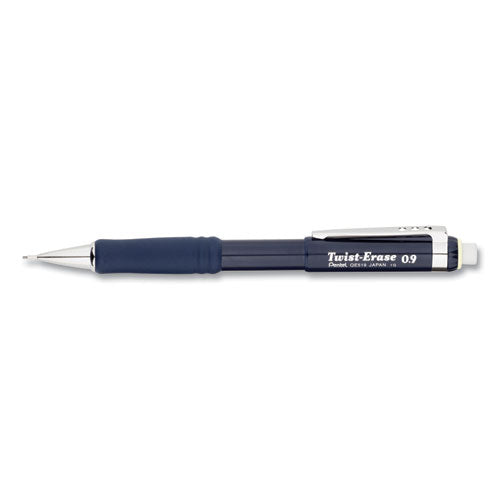 Image of Pentel® Twist-Erase III Mechanical Pencil, 0.9 mm, HB (#2), Black Lead, Blue Barrel