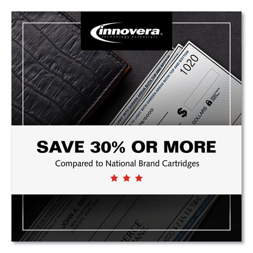 Image of Innovera® Remanufactured Black MICR Toner, Replacement for 64AM (CC364AM), 10,000 Page-Yield