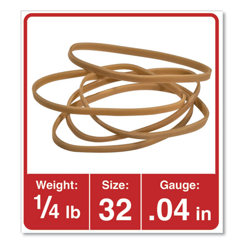 Image of Universal® Rubber Bands, Size 32, 0.04" Gauge, Beige, 4 Oz Box, 205/pack