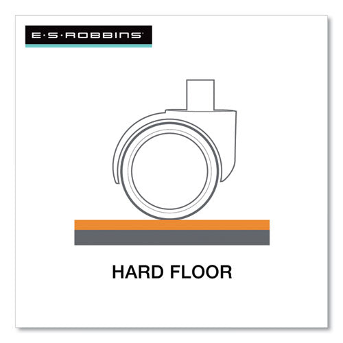 Image of ES Robbins® Sit Or Stand Mat For Carpet Or Hard Floors, 36 X 53 With Lip, Clear/black