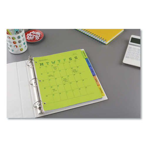 Image of Avery® Insertable Big Tab Plastic Dividers, 5-Tab, 11 X 8.5, Assorted, 1 Set