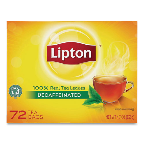 Image of Lipton® Tea Bags, Decaffeinated, 72/box
