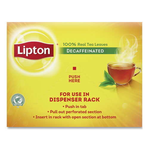 Image of Lipton® Tea Bags, Decaffeinated, 72/box