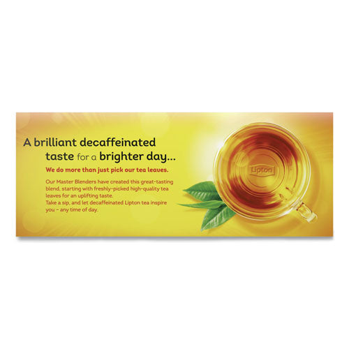 Image of Lipton® Tea Bags, Decaffeinated, 72/box