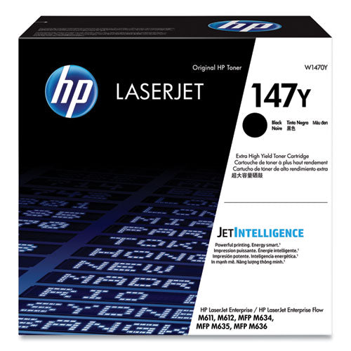 Image of HP HP 147y, (w1470y) Extra High-Yield Black Original Laser Toner Cartridge