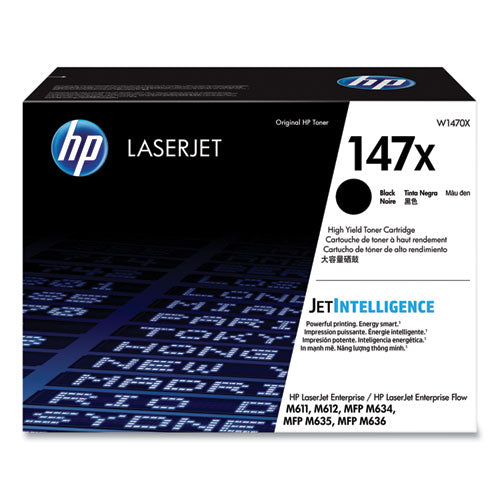 Image of HP HP 147x, (w1470x) High-Yield Black Original Laserjet Toner Cartridge
