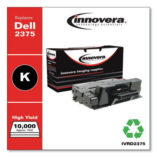 Image of Innovera® Remanufactured Black Toner, Replacement for 593-BBBJ, 10,000 Page-Yield