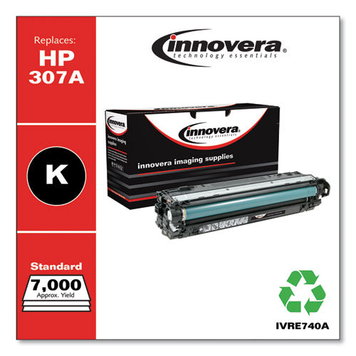 Image of Innovera® Remanufactured Black Toner, Replacement for 307A (CE740A), 7,000 Page-Yield