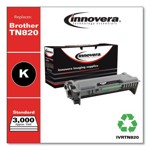 Image of Innovera® Remanufactured Black Toner, Replacement for TN820, 3,000 Page-Yield