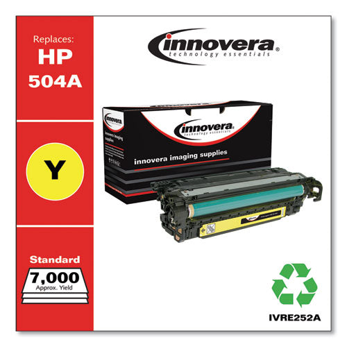 Image of Innovera® Remanufactured Yellow Toner, Replacement for 504A (CE252A), 7,000 Page-Yield