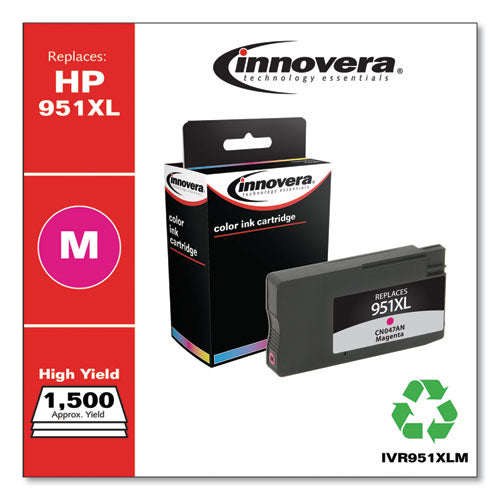 Image of Innovera® Remanufactured Magenta High-Yield Ink, Replacement for 951XL (CN047AN), 1,500 Page-Yield