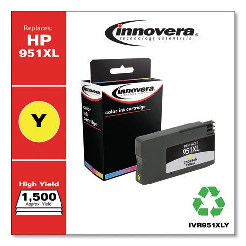 Image of Innovera® Remanufactured Yellow High-Yield Ink, Replacement for 951XL (CN048AN), 1,500 Page-Yield